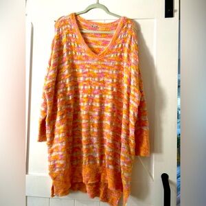 Free People Intimately "It's Unreal" striped slouchy sweater